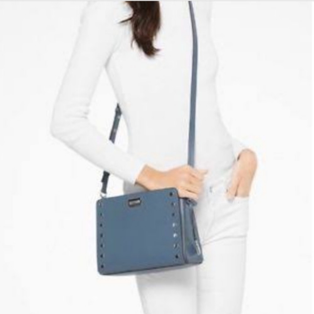 Michael Kors Sylvie Blue Crossbody